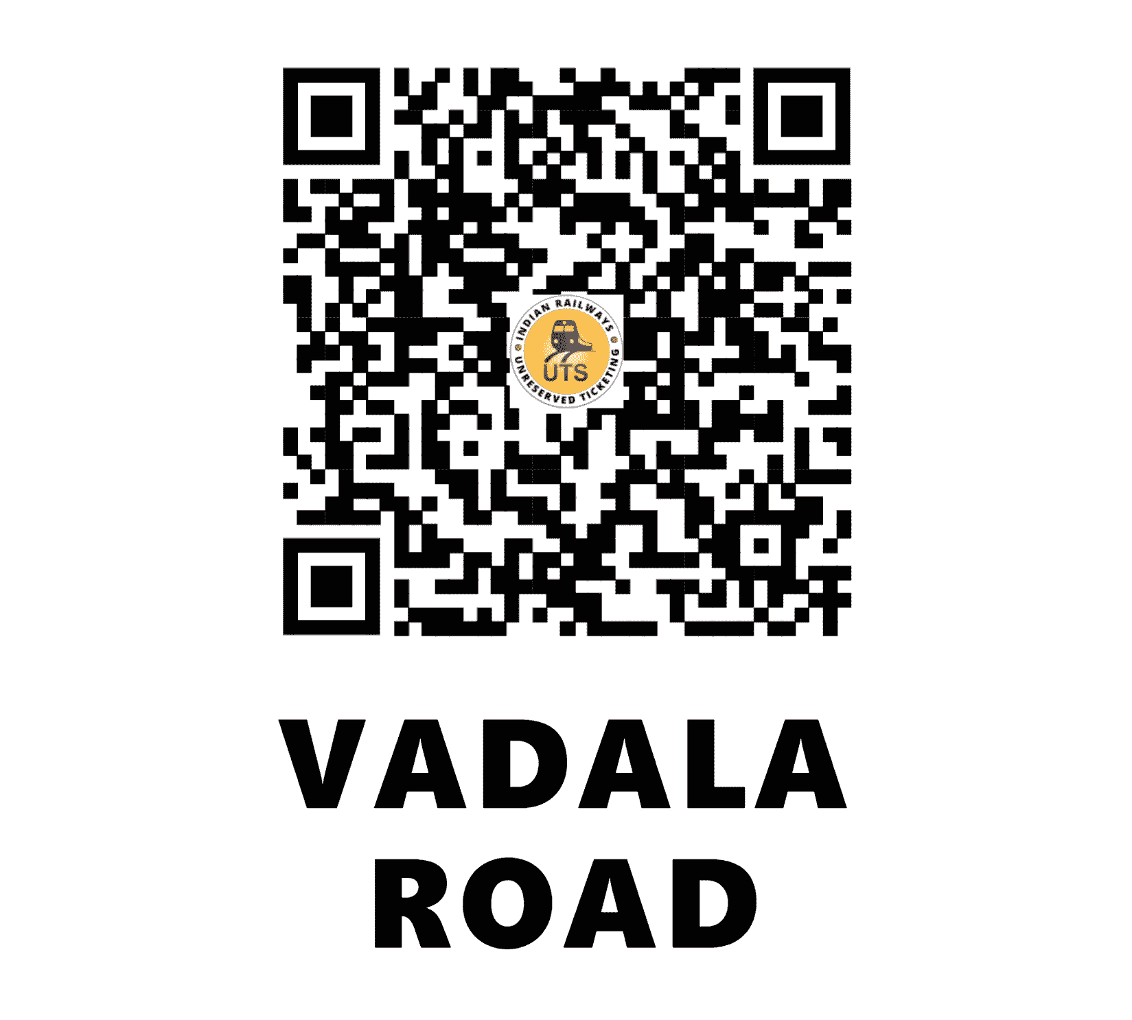 UTS QR Code for Vadala Road - VDLR